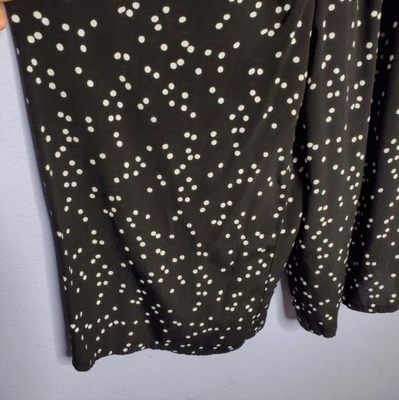 Urban Outfitters Jackson Black White Polka Dot Print Strapless Wide Leg Jumpsuit - Picture 9 of 12